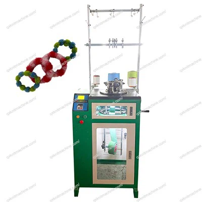 2 färger Stripe Elastiskt hårband Making Machine